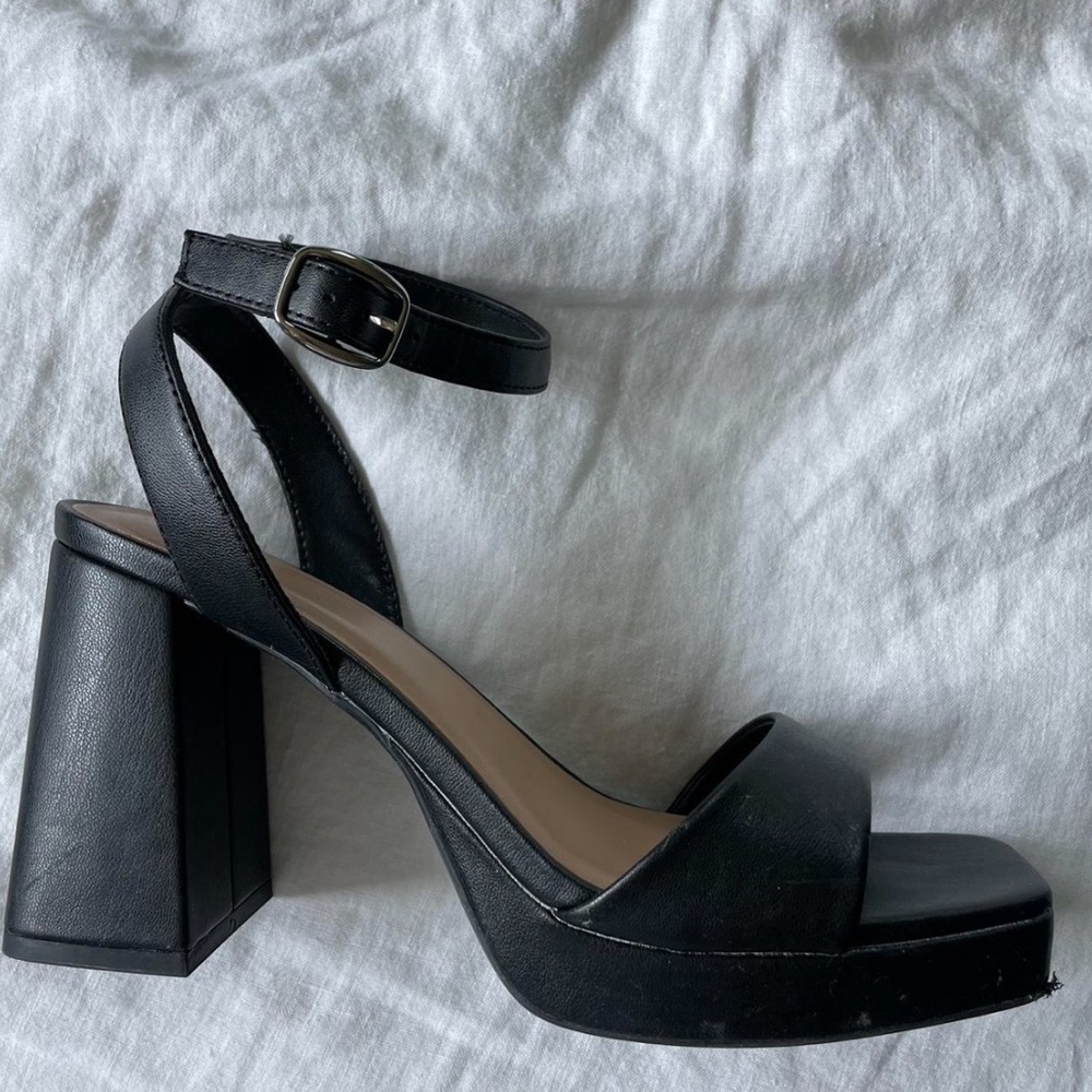 Black Block Heels